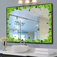 Creative mirror mirror decorative wall stickers bathroom toilet glass stickers self-adhesive waterproof wall stickers sm