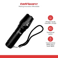 TaffLED Senter LED CREE XM-L T6 5000 Lumens Zoom 5 Mode Baterai 26650 - E97