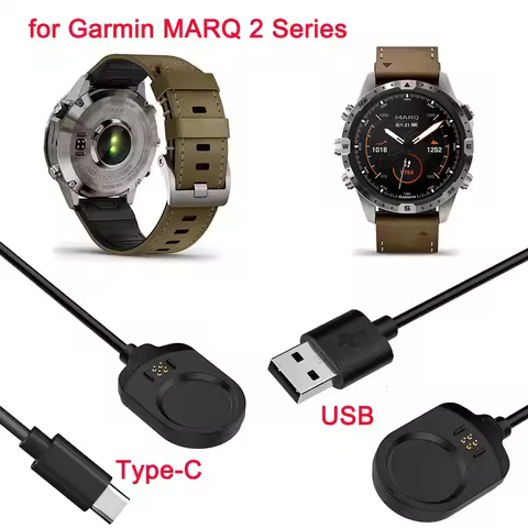 HotCharger for Garmin MARQ 2 USB-C & A Charging Cable for MARQ2 Gen2 Adventurer/Driver/Aviator/Capta