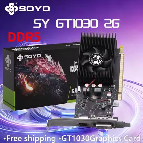 NVIDIA GeForce GT 1030 2GB Graphics Card GDDR5 64-bit PCIe x4 3.0 DesktopVideo card Low Power HDMI D