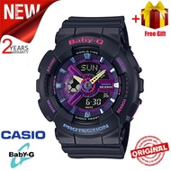 [FREE GIFT] Jam Tangan Wanita Baby G BA-110 Dualtime Analog Digital Box Fullset ba-110tm-1a