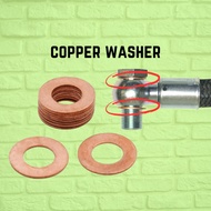 COPPER WASHER 5MM TO 30MM WASHER FOR BANJO AUTOMOTIVE FLAT RING GASKET M5 M6 M8 M10 M12 M14 M15 M16 