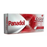 Panadol Extra with Cafeine for Migraine 12 Tablets Original