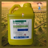 [ORIGINAL] 5L BASAGRAN M60 BASF HERBICIDE 37.0 + 6.2% RACUN RUMPAI RUMPUT/ KELADI AGAS SESUAI UTK ME
