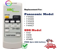 OEM PANASONIC KDK 3 SPEEDS CEILING FAN REMOTE CONTROL FOR F-M12D2 F-M14D9 F-M14C8 F-M15G2 F-M14C7 K11Z1 K14X8 K14Y9