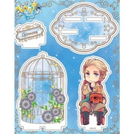 PoT Hetalia Axis Powers Acrylic Stand - Italy, Germany, China Trio Themed Background Anime Figure Co
