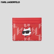 KARL LAGERFELD - K/IKONIK MONOGRAM CHOUPETTE CARDHOLDER 240W3241 กระเป๋าใส่นามบัตร