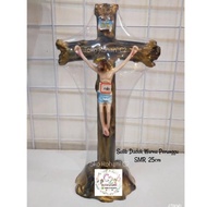 Ht-12 Fx-2 Hrn-813 Bronze Sitting Cross Smr 25Cm - Quality Spiritual Sitting Cross Ht-12