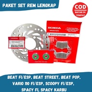 ORI PAKET PIRINGAN KAMPAS REM DEPAN PRESISI ORIGINAL HONDA KODE (KVB) ORI AHM BEAT FI VARIO FI 125 V