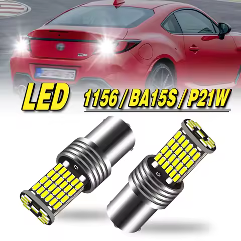2x P21W BA15S 7506 1156 5008 LED Reverse Light Bulb Back Up Lamp Canbus For Citroen C5 C3 C1 C2 C6 C