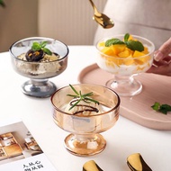 Homeinsta Dessert Cup Yogurt Cup Dessert Ice Cream Cup Glass Affogato 矮脚杯酸奶杯甜品杯 Gelas Kaca Aiskrim G