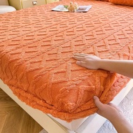 【Super low price】1 pc Flannel Fleece Bed Sheet for Winter Warm sofa bed matrimonial Coral Fleece Flu