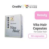 Vita Green Vita Hair 90 Capsules - For Fuller Hair and Maintain Healthy Hair Follicles