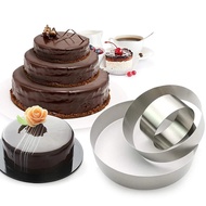 3-Piece Set 4 Inch 6 Inch 8 Inch Stainless Steel Cake Mold, DIY Mousse Circle Making Mold