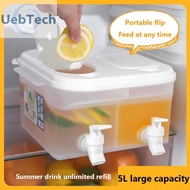 [uebtech.my] Refrigerator Cold Kettle with Faucet Summer Juice Ice Beverage Dispenser