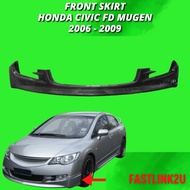 Fastlink Front Skirt Honda Civic Fd Mugen 2006-2008 Skirting Lips Depan Bodykit Material Pu 100% New