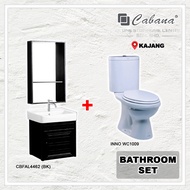 (COMBO SET) CABANA WC Toilet Bowl + INNO WC 1009 Set Package ( BLACK / WHITE) CBFAL4462 (BK) / CBFAL4463 (WH) / WC1009