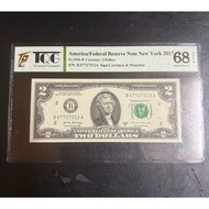 TQG 68 GEPQ 2017 United States / Federal Reserve Note Chicago 2 Dollars Banknote