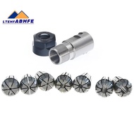 1Set C25 ER20 +7Pcs 3 -12mm Collet Chuck Motor Shaft Extension Rod Spindle Collet Lathe Tools Holder