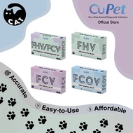 CuPet Feline FHV, FCV, FCOV Ag Test Kit (Herpesvirus,Calicivirus,Coronavirus)- Veterinarian Kit for 