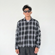 KEMEJA Sanchi Studios - Unisex Boxy Maturity Flannel Shirt Flannel Shirt Man