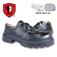 KPR K-800 Black 3-Eyelets Low Cut Lace Up Safety Shoes (Metal-Free) with Impact (Toecap) &amp; Anti-perforation (Midsole) Protection