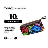 TYLEX XSP25 Wireless Bluetooth Speaker With Super Bass Radiator AUX FM Radio Micro Sd USB