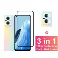 Tempered Glass Screen Protector For OPPO Reno7 Z Pro 5G Reno 7 6 5 4 Pro 7Z 6Z 5G A76 A95 A16 A16k Full Coverage Tempered Glass &amp; Camera Lens Protector
