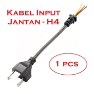 1 Piece Male Socket Cable Power Input H4 9003 Car Headlight Head Lamp