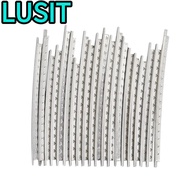 LUSIT 20pcs Guitar Fret Wire​, ​Chrome ​Luthier Tools​ ​Fretwire Set​, Durable 2.0mm Width​ ​Copper 