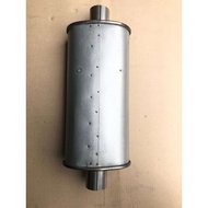 Silent pick up resonator  2"/ 2.5” x 13” center muffler with FIBER exhaust aluminized steel modify 1