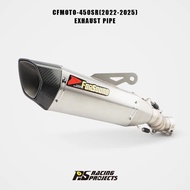 Premium Stainless Steel Hexagonal Matte Exhaust Middle Rear Section Motorcycle exhaust system For CF