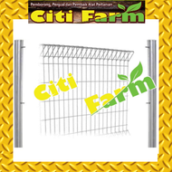 Pagar BRC/GI Fencing Post & Fitting Pagar 1200mm 1500mm 1800mm x 2400mm Security Safety Citi Farm