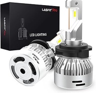 LASFIT Pro Series H7 LED Bulb - Pro-MB1 for VW Jetta BMW Mercedes Benz w/Retainer Adapter, Plug &amp; Play,Directly Fit,60W 6000LM Improve Driving View,See Farther (2 bulbs)