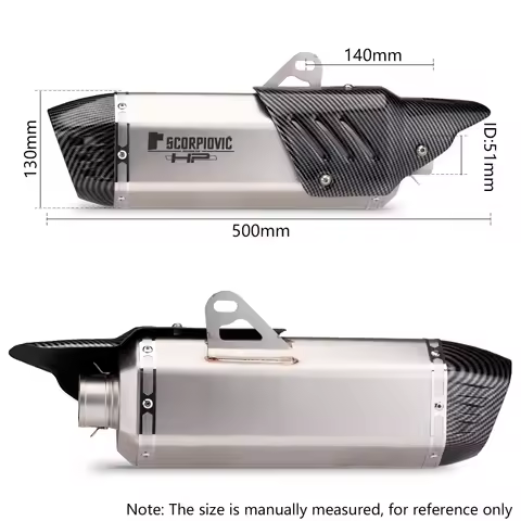 Z400 R3 R1 R6 PCX125 Ninja400 S7 with protective cover 51mm motorcycle exhaust system muffler
