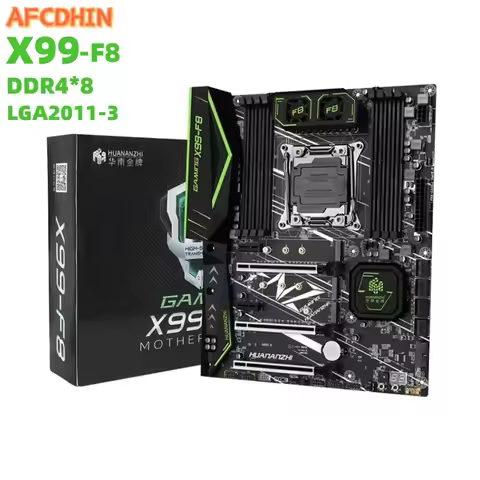 HUANANZHI - An 8-slot DDR4 motherboard, X99 F8, brand new luxury large board, LGA2011-3, for desktop