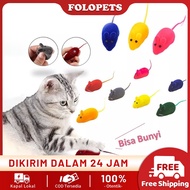 FOLOPETS Mainan Tikus Interaktif Mencit Kucing Cat Toys Bentuk Tikus Bisa Bunyi Mainan Hewan Pelihar