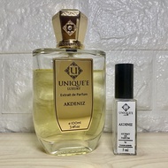 ORIGINAL UNIQUE’E LUXURY AKDENIZ EXTRAIT DE PARFUM UNIQUE LUXURY AKDENIZ DECANT UNIQUEE LUXURY AKDEN