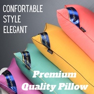 Bantal Plain Color Cotton Pillow Core  Hilton Sleeping Pillow Bantal Hotel Ready Stock