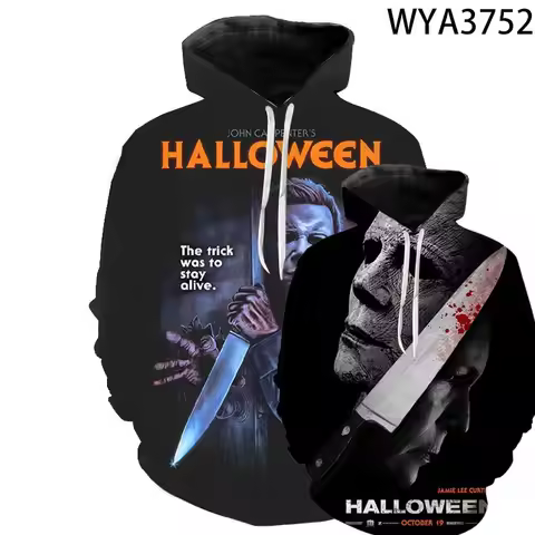Men Hoodie Halloween Horror Michael Myers 3d Print Hoodies Men Women Fashion Hoodie Men Sweatshirt W
