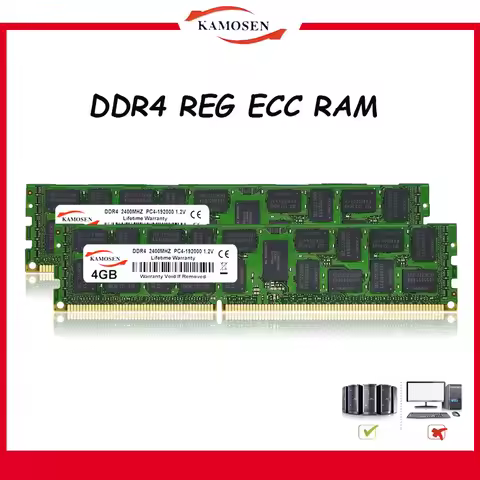 DDR4 8GB 16GB 4GB 32GB Server Memory 2400 2133MHz ECC REG PC4-17000 19200 Memoria RAM DDR4