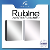 RUBINE  RMC-1640D10 BLACK / WHITE 45CM MIRROR CABINET