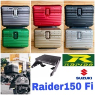 Combo Set Monorack Rapido SUZUKI RAIDER150 Fi Top Box Alloy Tail Box Luggage 40L + Monorack Accessor
