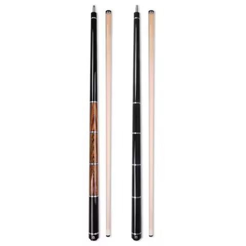 OMIN 58" 1/2 Tiger Black Sandal Billiard Pool Cue Stick 12.75mm Set