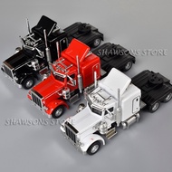1:50 Scale Diecast Model Semi Truck Toys Peterbilt 389 Tractor Vehicle Pull Back Miniature Replica S