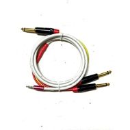 Genuine Japanese hitachi high-end livestream cable with 3 heads, 6mm to 3.5mm for mixer f4, f7, icon