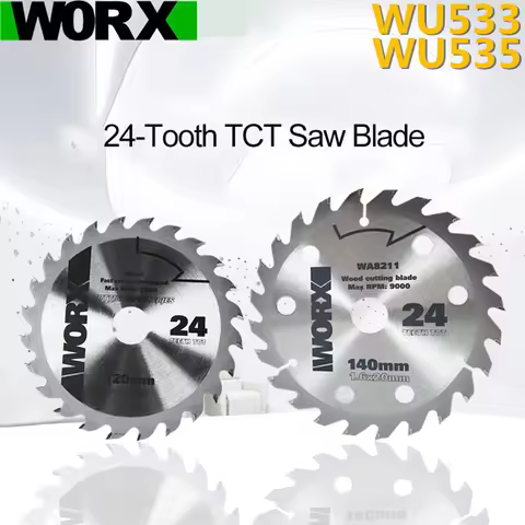 WORX Woodworking Saw Blade WU533 Special 120mm Original Circular Saw Blade Cutting Blade 24 Teeth WU