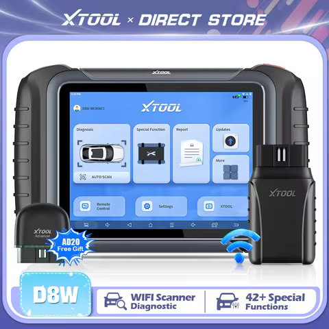 XTOOL D8W Bluetooth Diagnostic Tools Upgrade of XTOOL D8S Automotive Scanner With Topology Map Built