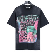 6717 Art Letter Print Men Women T-Shirt