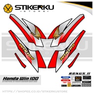 HONDA STRIPING WINHONDA 97 MOTIF/ WIN 100 STICKER/ VIRAL WIN 100 VARIATION STICKER/ MYSTORE STICKER/